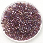 miyuki seed beads 11/0 - silverlined ab smoky amethyst