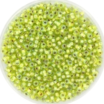 miyuki seed beads 11/0 - silverlined ab chartreuse 