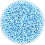 miyuki seed beads 11/0 - silverlined ab aqua