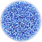 miyuki seed beads 11/0 - silverlined ab sapphire