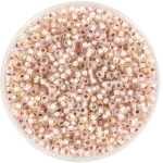 miyuki seed beads 11/0 - silverlined ab light blush