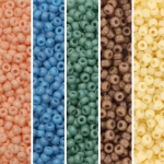 miyuki seed beads 11/0 - soft colours