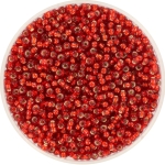 miyuki seed beads 11/0 - silverlined ruby