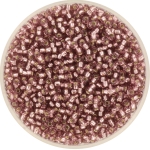 miyuki seed beads 11/0 - silverlined smoky amethyst