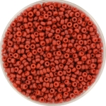 miyuki seed beads 11/0 - opaque matte terra cotta