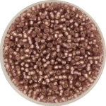 miyuki seed beads 11/0 - silverlined matte smoky amethyst