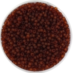 miyuki seed beads 11/0 - transparant matte dark topaz