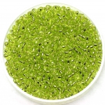 miyuki seed beads 11/0 - silverlined chartreuse
