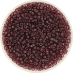 miyuki seed beads 11/0 - transparant dark smoky amethyst