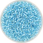 miyuki seed beads 11/0 - silverlined aqua