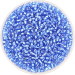 miyuki seed beads 11/0 - silverlined sapphire