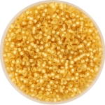 miyuki seed beads 11/0 - silverlined semi matte gold