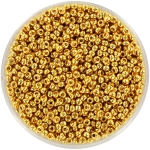 miyuki seed beads 11/0 - 24kt gold plated