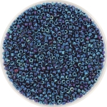 miyuki rocailles 15/0 - metallic blue iris 