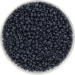 miyuki seed beads 11/0 - opaque matte gunmetal
