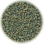 miyuki seed beads 11/0 - metallic matte iris patina
