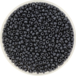 miyuki seed beads 11/0 - metallic matte charcoal