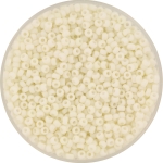 miyuki seed beads 11/0 - opaque matte cream