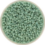 miyuki seed beads 11/0 - opaque matte luster sea foam