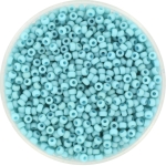 miyuki seed beads 11/0 - opaque matte luster turquoise blue