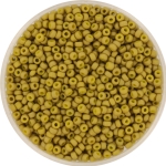 miyuki seed beads 11/0 - opaque matte luster golden olive