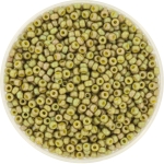 miyuki seed beads 11/0 - opaque matte luster light olive