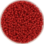 miyuki seed beads 11/0 - metallic matte brick red
