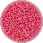miyuki seed beads 11/0 - opaque matte dyed bright pink