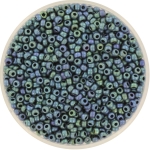 miyuki seed beads 11/0 - metallic matte iris blue green