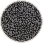miyuki seed beads 11/0 - metallic matte slate