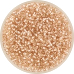 miyuki seed beads 11/0 - silverlined light blush