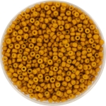 miyuki seed beads 11/0 - opaque matte mustard