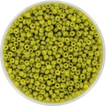 miyuki seed beads 11/0 - opaque matte lime