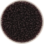 miyuki rocailles 11/0 - transparant extra dark smoky amethyst