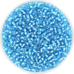 miyuki seed beads 11/0 - silverlined dark aqua