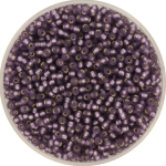 miyuki seed beads 11/0 - silverlined matte amethyst
