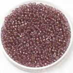 miyuki seed beads 11/0 - transparant ab smoky amethyst