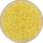 miyuki rocailles 11/0 - light yellow lined crystal ab 