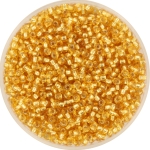 miyuki seed beads 11/0 - silverlined gold