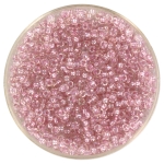 miyuki rocailles 11/0 - fancy lined soft pink
