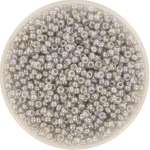 miyuki seed beads 11/0 - transparant luster silver gray