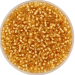 miyuki seed beads 11/0 - silverlined dark gold