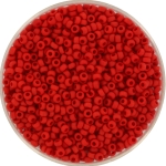 miyuki seed beads 11/0 - opaque matte red
