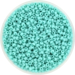 miyuki seed beads 11/0 - opaque matte turquoise green