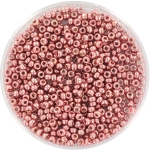 miyuki seed beads 11/0 - duracoat galvanized dark coral