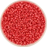 miyuki seed beads 11/0 - opaque luster red