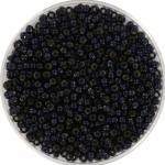 miyuki seed beads 11/0 - duracoat silverlined dyed dark navy blue