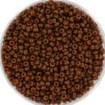 miyuki seed beads 11/0 - duracoat opaque cognac 