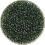 miyuki seed beads 11/0 - transparant picasso sea foam