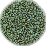 miyuki rocailles 11/0 - opaque  picasso turquoise blue